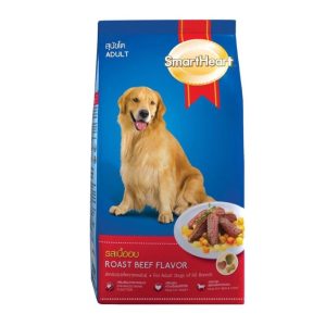 GIAO HỎA TỐC – Thức Ăn Chó Trưởng Thành Smartheart Adult Vị Thịt Bò Nướng 400g