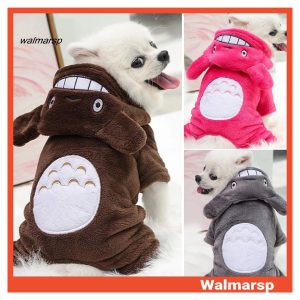 Thú Cưng Dễ Thương Thời Trang Flannel Quần áo ấm Mùa Thu Và Mùa đông Bốn Chân Hoạt Hình Quần áo Biến đổi Phong Cách Chinchilla