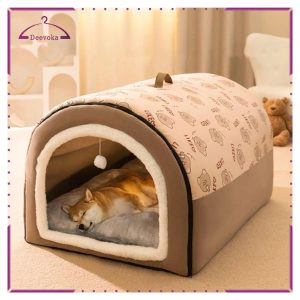 Thú Cưng Mèo Nhà Chó Ấm Áp Tổ Mềm Ấm Áp Có Gối Lều Chó Thú Cưng Nơi Ở 2 Trong 1 Chó Mèo Giường Cho Mèo Con